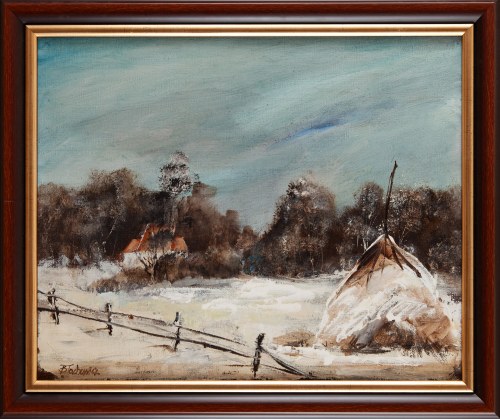 Pejzaż zimowy, B. Tachowicz
