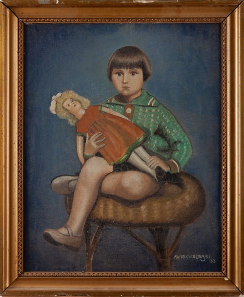 Dziewczynka z lalką, 1932, A. Wielognowski