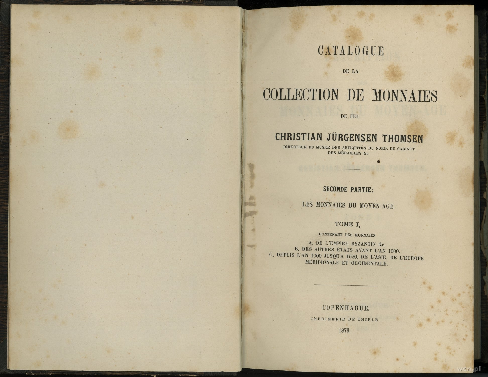 Christian Jürgensen Thomsen, Catalogue de la Collection...