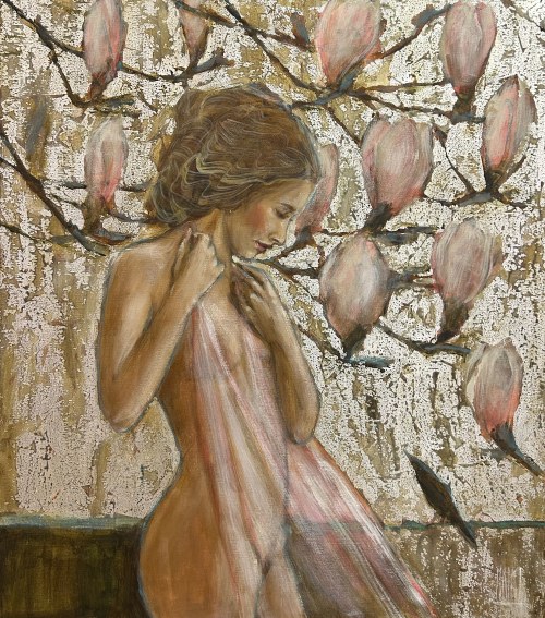 Akt z magnoliami, Monika Krzakiewicz
