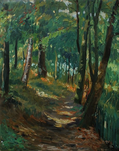 Pejzaż leśny, Abraham Behrman