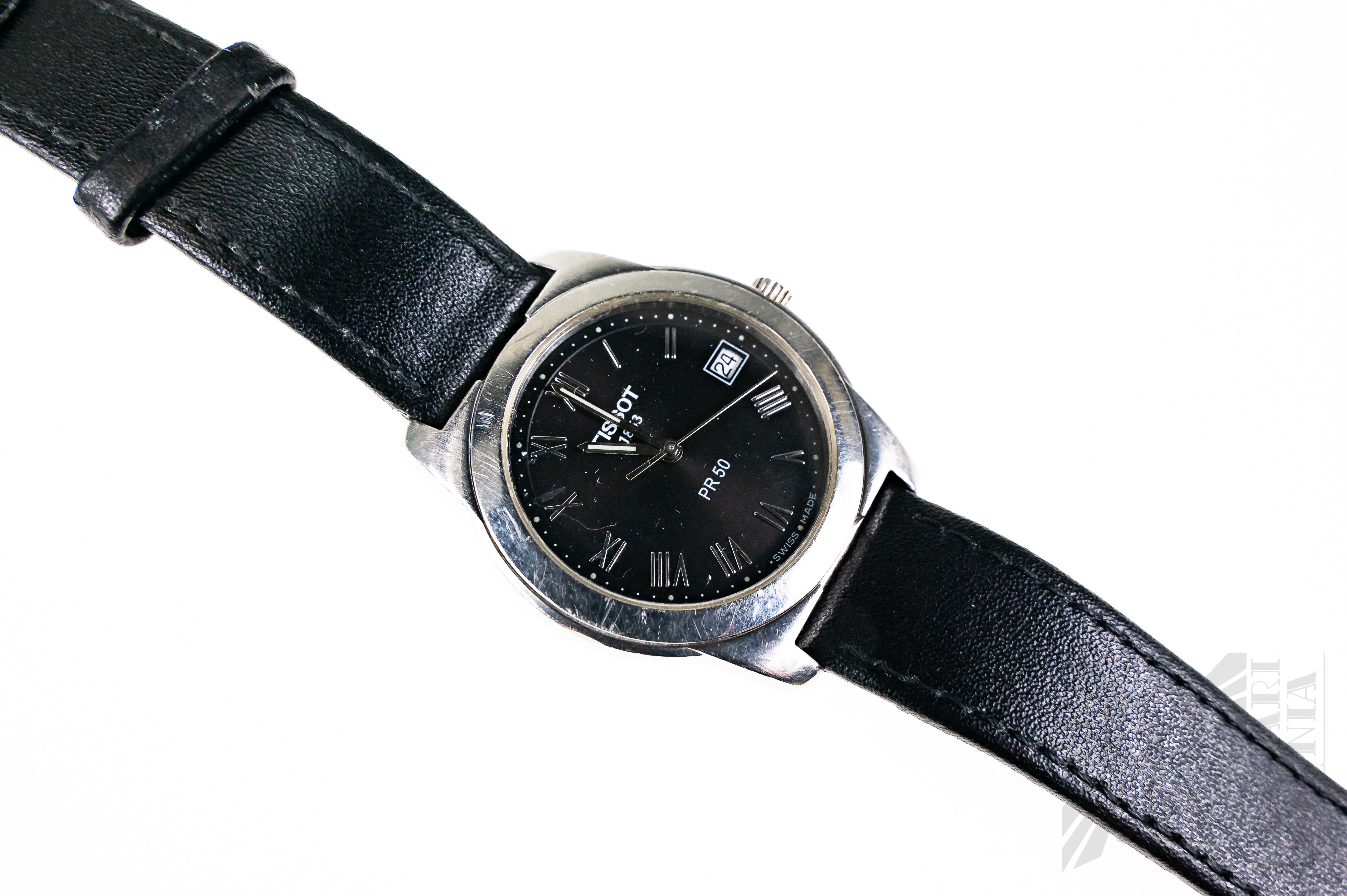 Tissot pr50 sale leather strap