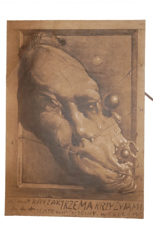 Teatr Współczesny Wrocław, 1973r., Starowieyski F. - Trzema Krzyżykami [H. Kayzar]