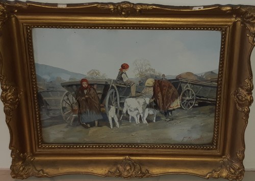 Scena z owcami, Franciszek Mrozek