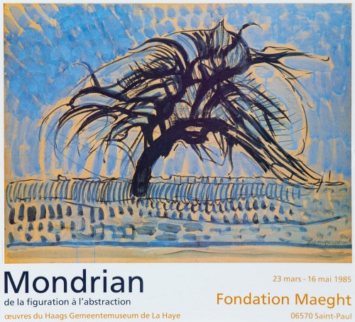 Niebieskie Drzewo (1908), Fondation Maeght, 1985, Piet Mondrian