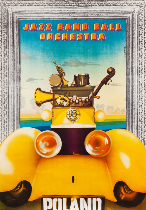 Jazz Band Ball Orchestra POLAND (plakat koncertowy), 1976, E. Salwierz