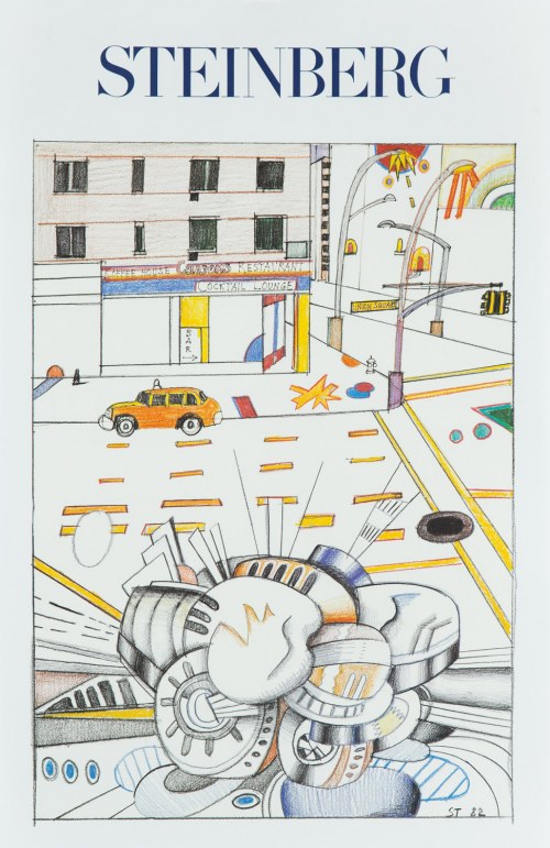 Cocktail Lounge, Galerie Maeght, 1982, Saul Steinberg