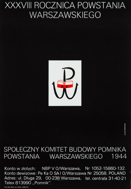 XXXVIII Rocznica Powstania Warszawskiego, 1982, Julian Żebrowski
