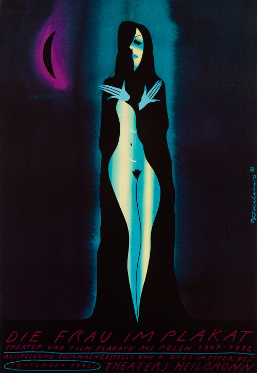 Die Frau im Plakat, Theater und film plakate aus Polen, 1992, Roman Kalarus