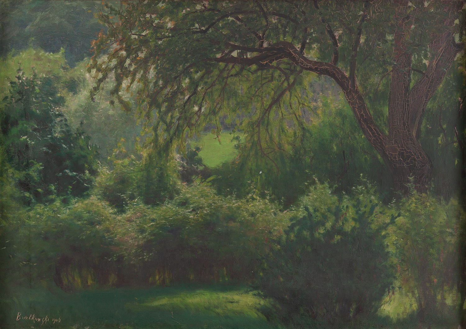 Roman Bratkowski (1869 Lwów 1954 Wieliczka), Pejzaż letni, 1906