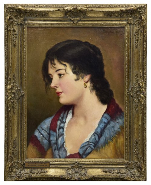 Portret lwowianki z kolczykiem, Mieczysław Reyzner
