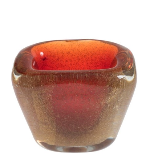 1906 - Sendai, 1978 Small Orange Murano Vase by Carlo Scarpa, Carlo Scarpa