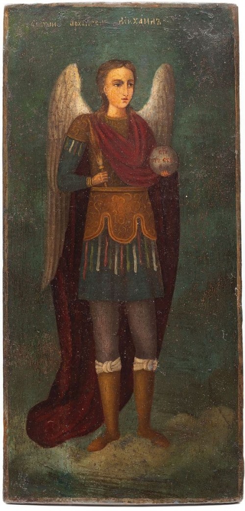 ARCHANIOŁ MICHAŁ, Rosja, XIX w., Ikona
