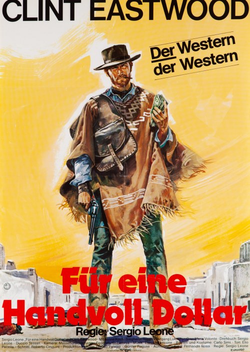 Za garść dolarów, 1978 (plakat niemiecki), Für Ein Paar Dollar Mehr/ For a Few Dollars More, Renato Casaro