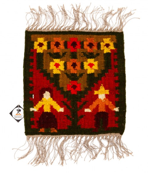 Kilim "Chłopi", Spółdzielnia Pracy RLiA im. Stan. Wyspiańskiego w Krakowie, 1980, Maria Janowska