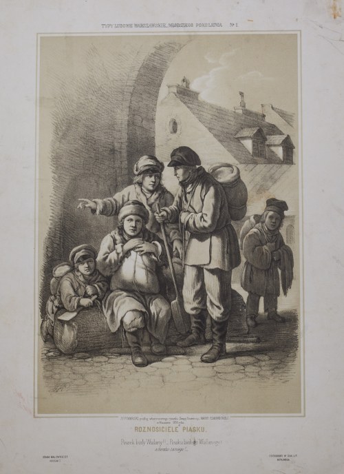 Polska, XVIII/XIX w. (1794 - 1859), Roznosiciele piasku, 1856 r., Jan Feliks Piwarski