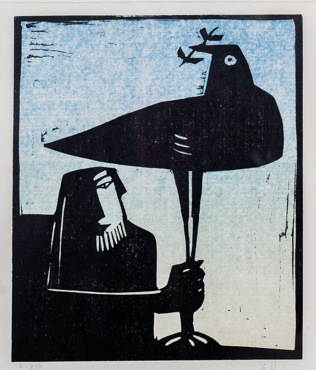 版画 Ake Holm lithograph Utvisning ur paradis Åke Holm, Holm Sweden. Ake Lithograph Three Religious Motif and