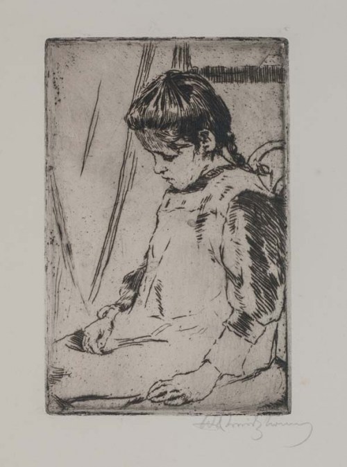 Dziewczynka, 1909 r., Włodzimierz Konieczny