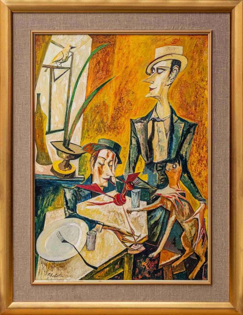 Zabawa kota z kanarkiem, 2001, Iwan Kulik