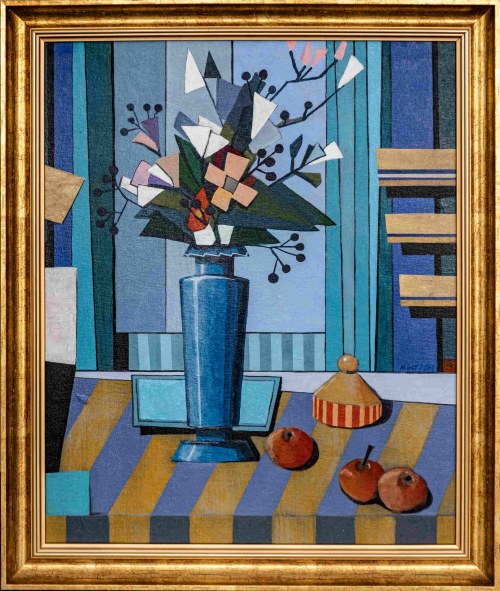 Błękitny wazon wg Paula Cezanne "The Blue Vase", 2020, Michał Ostaniewicz