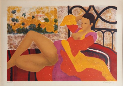 Kobieta w łóżku, Alain Bonnefoit