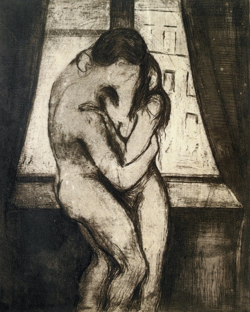 Pocałunek, Edvard Munch