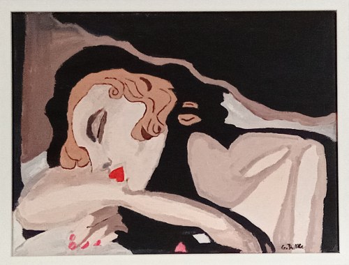 Śpiąca Kobieta, inspiracja: Tamara Łempicka, Grzegorz Dudka