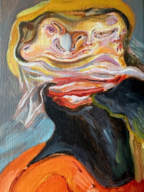 Portret w krzywym zwierciadle II, 2023, Anna Krzanowska