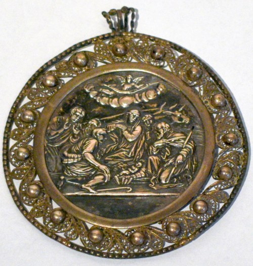 Polska, 1 poł. XIX wieku, MEDAL NA CHRZEST, Polska, 1 poł. XIX wieku, Medal Na Chrzest