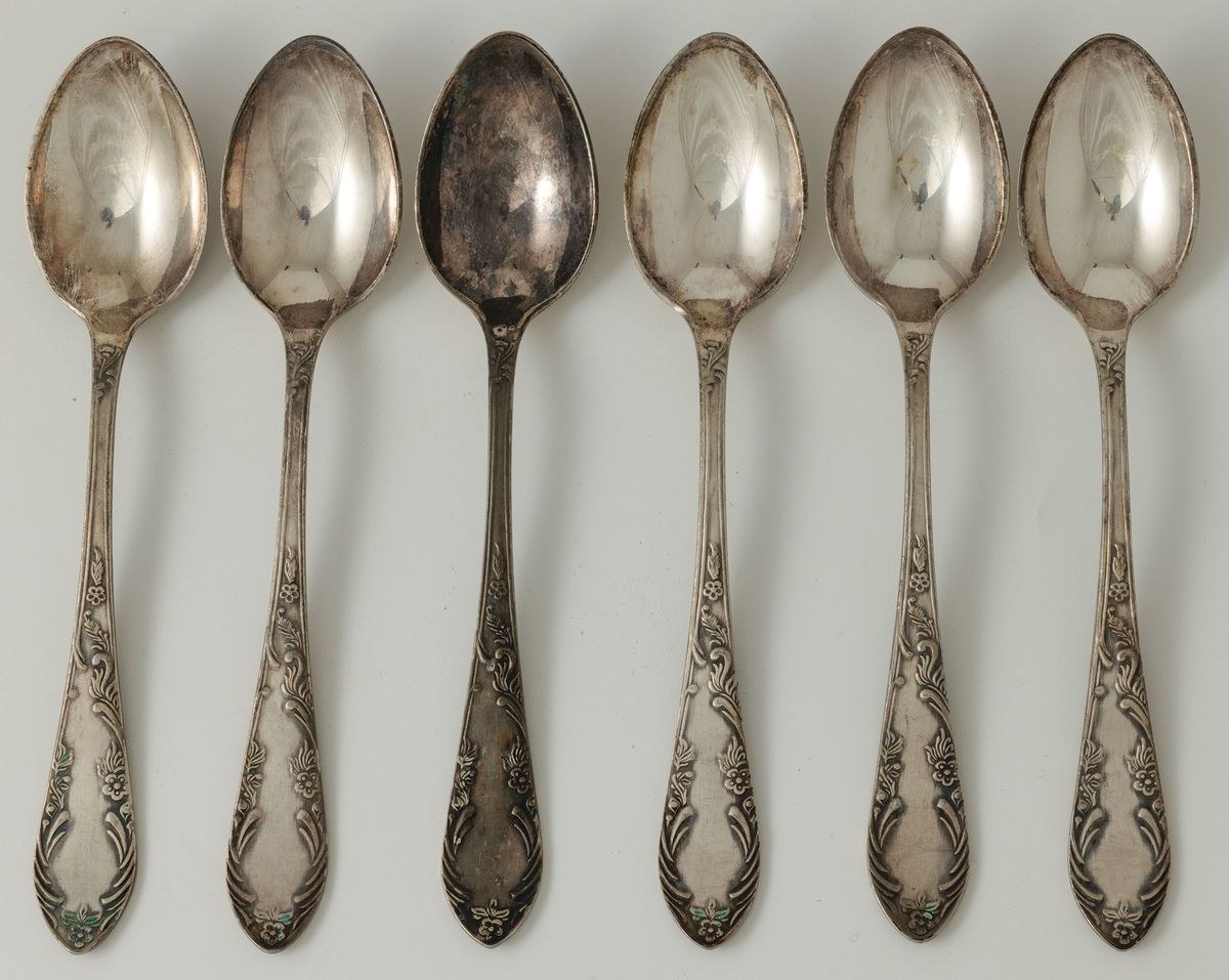 SIX LYŻECZEK pattern Aleksandra, Poland, Warsaw, Hefra, ca. 1975. - Online auction Online bidding - Price - OneBid