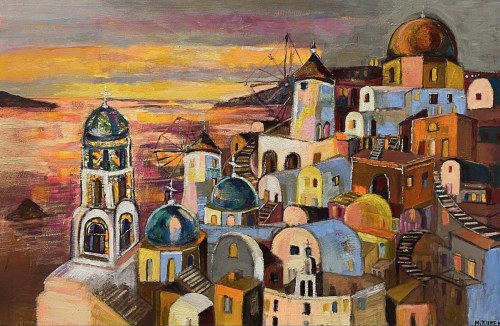 Santorini - magical place forever, 2023, Magdalena Kurek