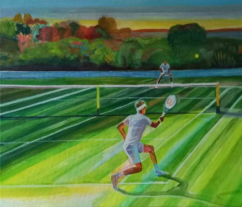 Tennis players, 2022, Agata Lis