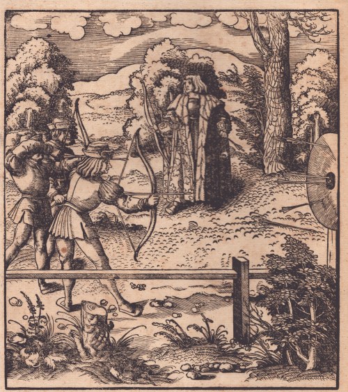 Der Weisskunig uczy się łucznictwa, Leonhard Beck