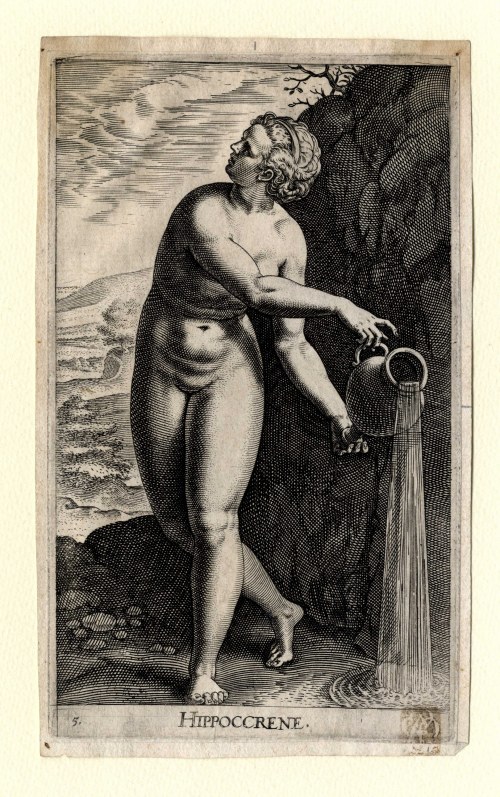 Nimfa Hippocrene, Philip Galle