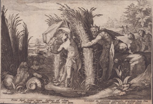 Patelnia i strzykawka, Hendrick Goltzius