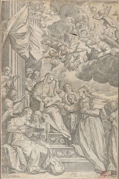 Mistyczne zaślubiny świętej Katarzyny, Agostino Carracci