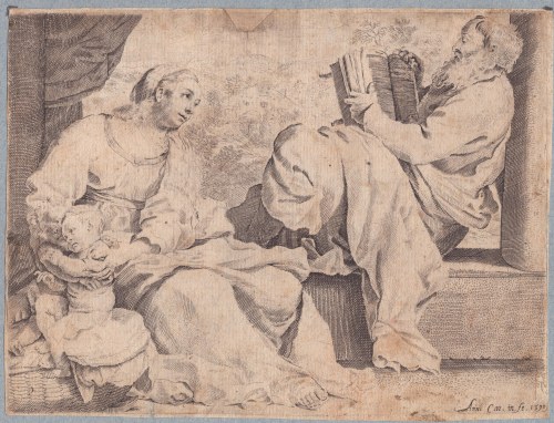 Święta Rodzina ze św. Janem Chrzcicielem, Annibale Carracci
