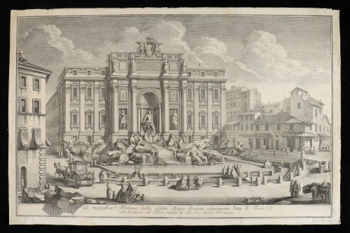 Veduta in prospettiva della Gran Fontana dell'Acqua Vergine detta di Trevi, 1746 r., Giuseppe Vasi