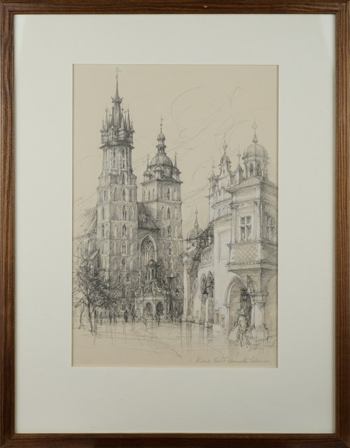 ,,Kraków, Kościół Mariacki, Sukiennice'', Alicja Nikiel
