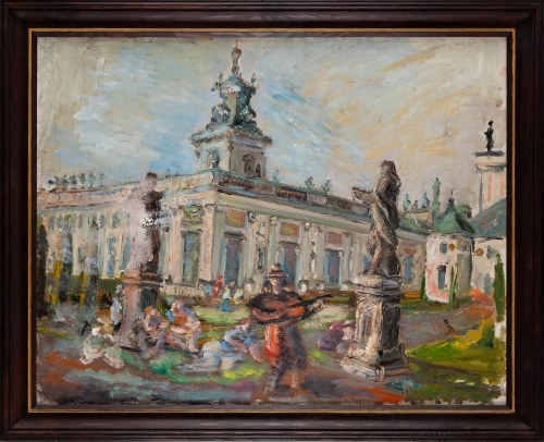 Scena w Wilanowie, lata 1980-te, Jan Chrzan