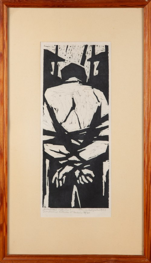 Aresztowanie Antonita el Camborio, z serii "Romancero cygańskie", 1961, Irena Kuran-Bogucka