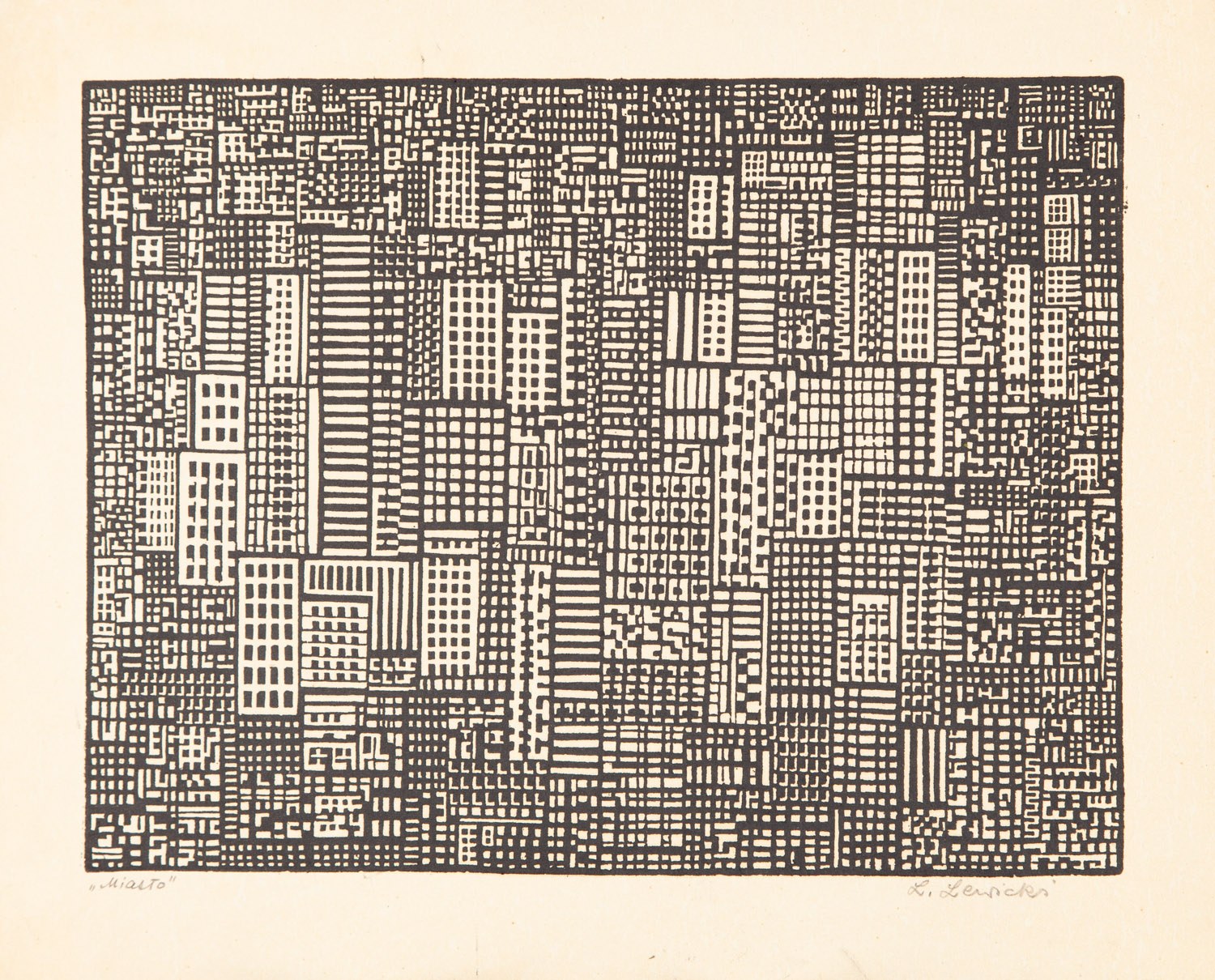 Leopold LEWICKI (1906-1973), Miasto - Aukcja internetowa / Licytacja ...