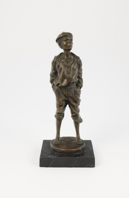 Gwiżdżący chłopiec - figurka gabinetowa, Wacław Szczeblewski
