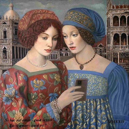 Lavinia i Bernadatta, 2024, Grażyna Krzemińska