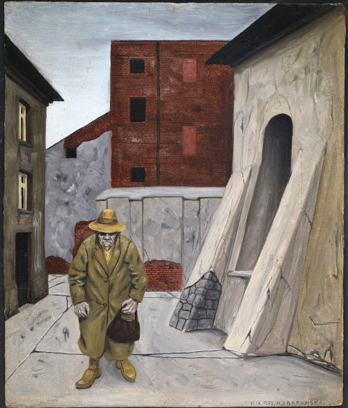 Podwórze przy ul. Dajwór, 1973, Halina Dąbrowska