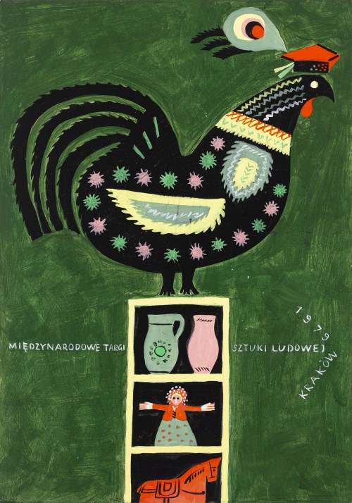[Projekt plakatu] Międzynarodowe Targi Sztuki Ludowej, 1979, Jerzy Napieracz