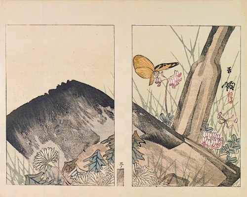 Nakamura Busuke, Żółty motyl, Kioto, 1892, Yamada Kōtarō