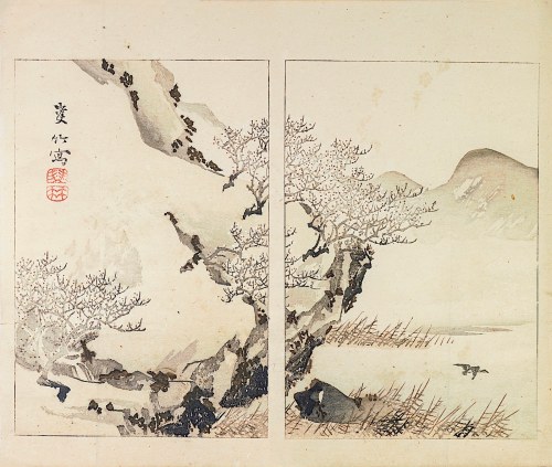 Nakamura Busuke, Kwitnąca wiśnia, Kioto, 1892, Yamada Kōtarō