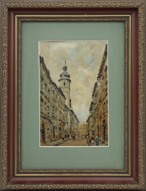 Stare Miasto z ulicą Piwną, 1936, Jerzy Pawłowski