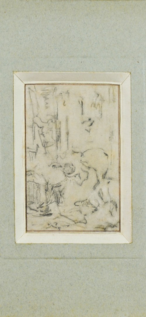 Scena w alkowie II, ok. 1872-1879, Witold Pruszkowski